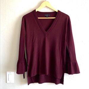 J. Crew Merino Wool Bell Sleeve Sweater